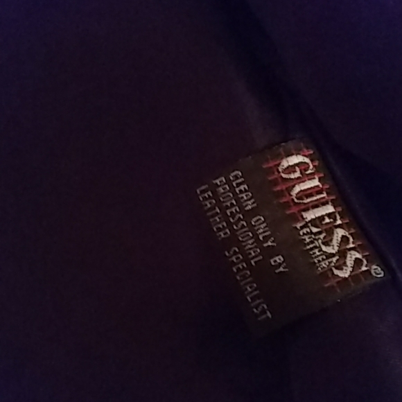 Guess Woman's Brown Leather Jacket Medium - Picture 4 of 4